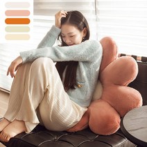 키밍 데이지 꽃쿠션 플라워 방석 홈카페 거실 베개 의자쿠션-72394EA, 45cm_브라운
