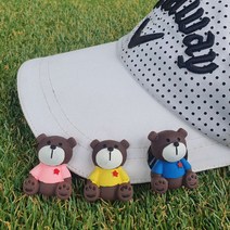 아이필 곰돌이 볼마커 자석클립포함 볼마크, 핑크