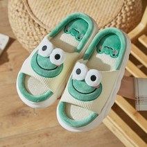 털신발 2022 여성을위한 귀여운 동물 슬리퍼 kawaii 솜털 여름 리넨 플랫폼 여성