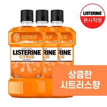 리스테린 구강 청결제 타르타르 컨트롤, 3개, 750ml