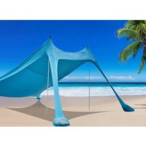 BOTINDO 가족 해변 텐트 캐노피 햇빛 가리개 팝업 그랜드 안정성 4개의 폴 휴대용 가방 포함 낚시 뒷마당 캠핑 피크닉용 야외 쉐이드218140