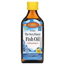 칼슨랩스 노르웨이산 피쉬오일 천연 레몬맛 EPA 800 DHA 500 액상형 오메가3 1 600mg 200ml
