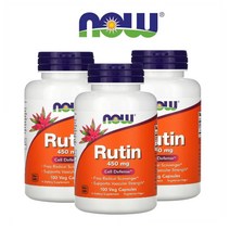 나우푸드 Rutin 루틴 450mg 100베지캡슐 3통