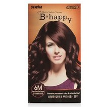 세화 헤어염색약 비해피 염색약 6M 딥다크레드 브라운, 1, 본상품선택