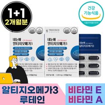 노르웨이 산 rtg 오메가 3 플러스 루테인 20 mg 복합 오매가 쓰리 비타민 A 비티민 E 빌베리 누 테인 눈 태인 개별 낱개 포장 휴대용 직장인 사무실 30 대 40 세 주부