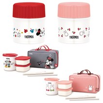 써모스 미피 미키미니 도시락 보온국통 직장인 학생 도시락통, 미키미니 보온국통, 1개