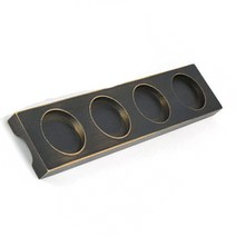 4구 소스컵 종지 나무 받침대 소스볼받침 목판 한정식