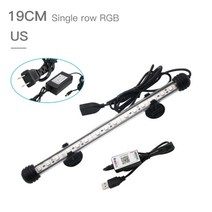 Zhongji 19cm-59cm 수족관 led 조명 블루투스 앱 원격 제어 rgb 수족관 식물에 대한 방수 물고기 탱크 조명 램프, 협력사, 19CM 미국 플러그