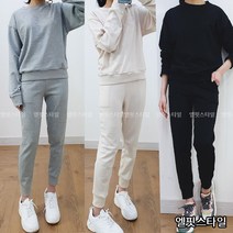 가을/기모 키작녀 전용 맨투맨 조거팬츠 트레이닝세트 3color
