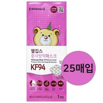 웰킵스 뉴스마트 황사마스크 KF94 초소형 1박스 25매, 25개