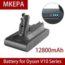 다이슨 호환 SV12 다이슨 V10 백업 배터리 12800mAh 앱 솔루션 Plus 사이클론, 04 12800mAh