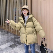 뉴욕멋쟁이 캐쥬얼 여성 하프패딩점퍼