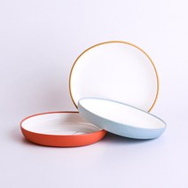 킨토 본보 유아 식기 이유식 그릇 접시 플레이트 17cm, 블루그레이