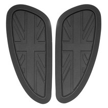 유니버설 레트로 오토바이 안티 슬립 탱크 패드 사이드 가스 니 그립 견인 수호자 스티커 Triumph Harley H, 01 Traction Pad