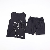 베베레오 아동용 여름 나시 상하의 세트 국내제작 _ 모달 시원 찰랑 토끼(모달 40%+면 60%)