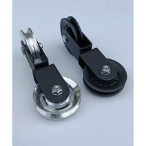 DIY 체육관 장비 액세서리 더블 풀리 와이어도르래, 플라스틱 플라스틱, 1개