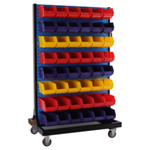 이동식 공구 진열장 철물점 나사진열 바구니 정리함, A