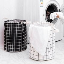 이동식 햄퍼 자취 원룸 기숙사 빨래바구니 아기 세탁물 분류통 이사 신혼집선물 의류바스켓, 화이트