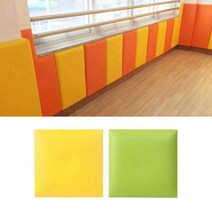 [동화오피스] KG안전 디자인 벽쿠션 정사각 30x30cm / 벽면쿠션, 그레이