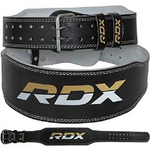 독일 RDX 가죽 리프팅 헬스 벨트 허리 보호대 WBS4RB, 검은색