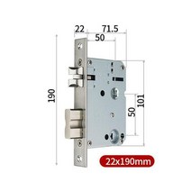 지문인식자물쇠 지문 인식 자물쇠 금속 스테인레스 스틸 전자 잠금 바디, 22x190mm