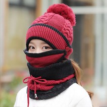 여성 겨울 방한 모자 넥워머 귀마개 3종 털