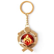 원신 키링 키체인 키홀더 열쇠고리 굿즈 페이몬 파이몬 감우 게임 각청 웬디 야광 7 가지 무기 눈 오리지널 신의눈, 003