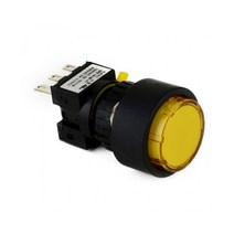 1A1B 푸쉬온 자동 복귀 리턴 전원 스위치 돌출형 24V DC LED ON-(ON) 16mm KBL161M-L3C1, 블루 [KBL161M-L3CB1]