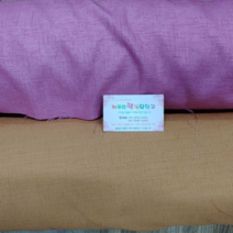 짜투리 땡 원단창고 100415 20수 두께 린넨 느낌 살린 폴리소재 커튼원단 폭 150cm 패브릭 원단 오렌지톤 핑크톤 2가지 특가원단