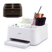 에이플럼 커피 트레이 다용도 보관함 티백보관 소품보관 쟁반, 다크 브라운