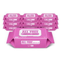 올프리 물티슈55 대용량 (80매) 캡형 10팩 저자극, 올프리 물티슈55 대용량(80매) 캡형 10팩 저자극