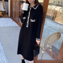 수키 배색라인 플리츠원피스 1109738