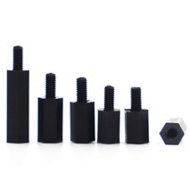 20/50pcs 남성 여성 나일론 Standoff M2 M2.5 M3 M4 * L 6mm 검정 PCB 스페이서 열 간격 기둥, [01] M2 50pcs, [03] 8mm