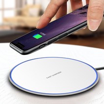 고속 무선 충전패드 충전기, 상품선택, 화이트, 1개
