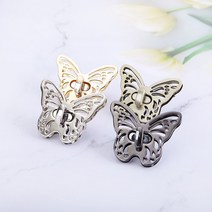 짱패브릭 나비 가방잠금장식/로타리잠금장식, 골드