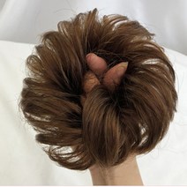 이쁘다샵 가발위드 포인트 곱창 만두 당고머리 부분가발, 만두당고 라이트브라운, 1개