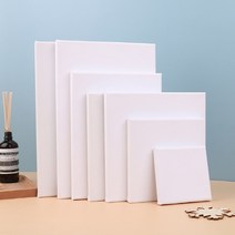 [마켓영] 유화 면천 캔버스 정사각 30cmX30cm 무지 화이트, 정사각 30cm