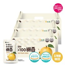 [미쁨생활건강] 딱좋아 국내산 순수100 배즙 90ml 3박스 (총 90포), 상세 설명 참조, 상품명:배즙 90ml 3박스 (총 90포), 상세 설명 참조