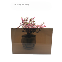 PC 내구성 보드 2/3/5mm 폴리카보네이트 차양 비 지붕 투명 타일 조명 룸 태양패널(1), F 브라운(맞춤형 사이즈)