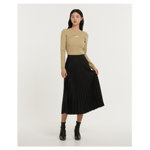LAP[랩] (AN4WSA40) 폴리 분또 주름 스커트