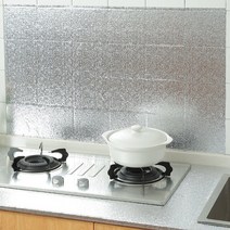 청소쉬운 붙이는 은박 시트지 식당 가정 가스렌지벽 오염방지 5M, 큐브(60x500cm)