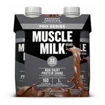 Muscle Milk Pro Series 머슬밀크 32g 프로틴 쉐이크 넉아웃 초콜릿 11oz(330ml) 4개 3팩, 1개, 1