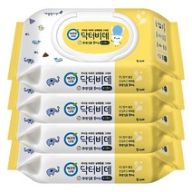 깨끗한나라 닥터비데키즈 화장실용 물티슈 46매 X 4개