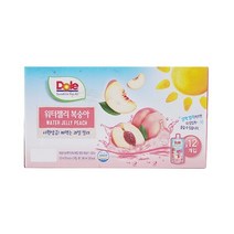 Dole 워터젤리 복숭아 130MLx12입, 옵션1 - 기본포장 (박스or비닐포장) (+0원)