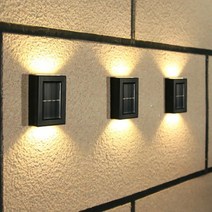 정원 야외 테라스 방수 외부 벽등 카페 인테리어 실외 태양광 LED 조명