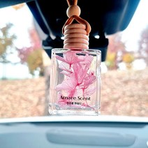 아마레센트 천연 꽃걸이형 차량용방향제 자동차디퓨저 100ml, 꽃집(분홍수국), 1개