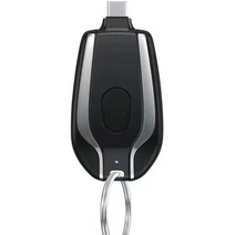 파워뱅크 자작배터리 캠핑용배터리 1500mAh 미니 키 체인 보조베터리 유형 C 휴대용 외장 배터리 충전기 아, 03 Black  Type-c