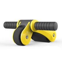 터치온리 저소음 논슬립 AB슬라이드 코어단련 근력강화 복부운동기, 옐로우