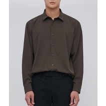릴렉스 핏 실키 셔츠 [다크 브라운] RELAX FIT SILKY SHIRT [DARK BROWN] MISH3001-DR
