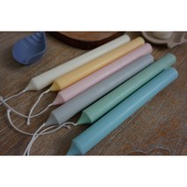 테이퍼 캔들 긴초 / 촛대, 화이트, 화이트머스크, 화이트